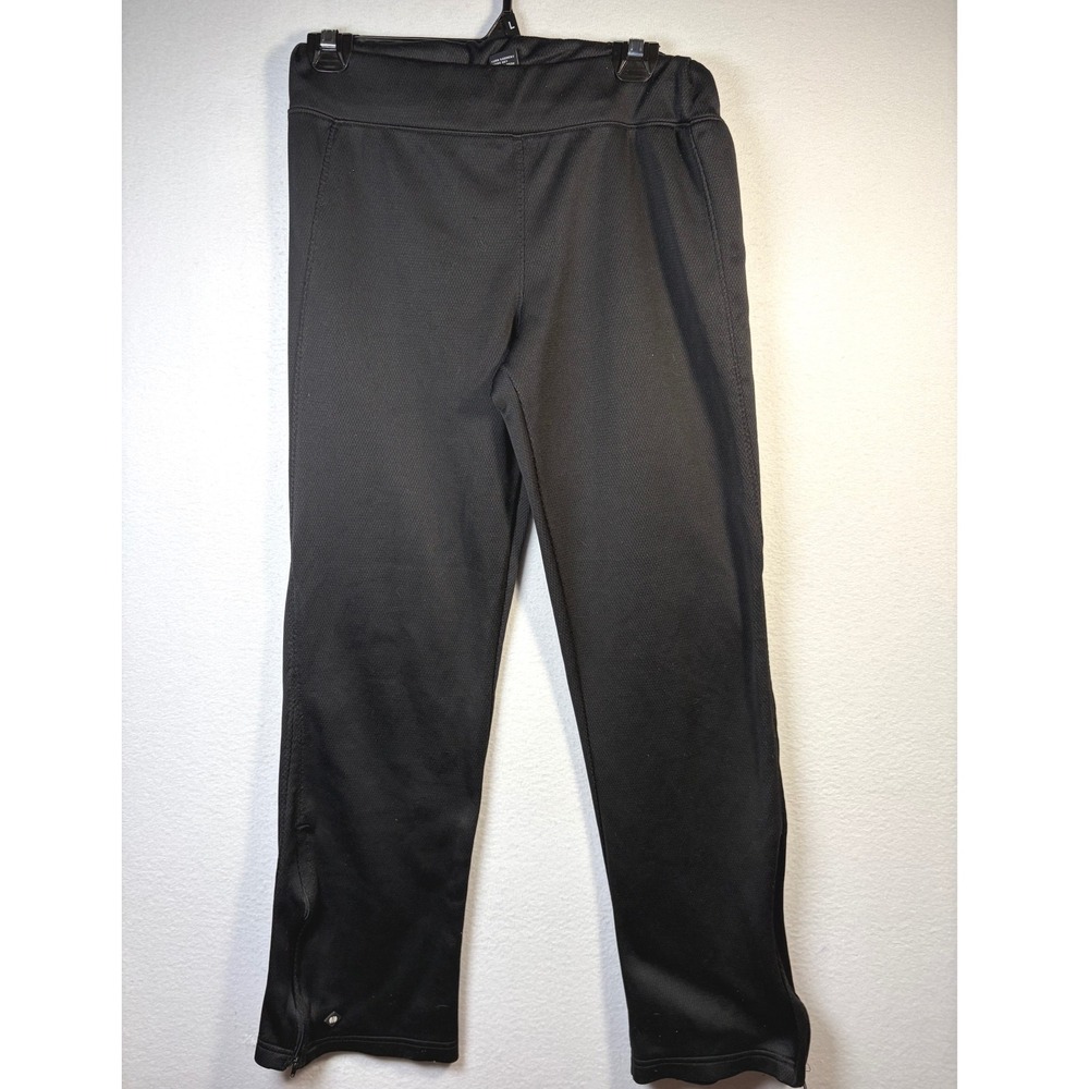 Holloway Training Pants Women Small Black Excellent Ankle Zip Athletic Warm Up